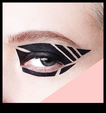 Eyeliner trendleri geometrik ve soyut tasarımlarla denemeler